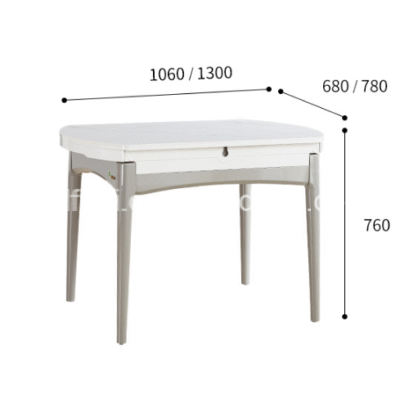 Bộ Bàn Ăn Thông Minh Mặt Đá Nhập Khẩu MD-620# (kèm 6 ghế) 19 D16037