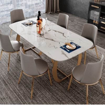 Bàn ăn mặt đá sang trọng cho phòng ăn gia đình T3145 13 T3145.1