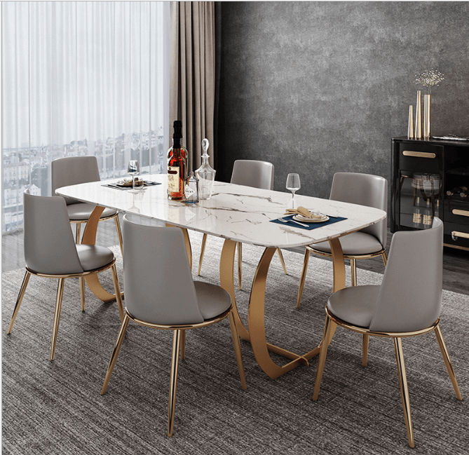Bàn ăn mặt đá sang trọng cho phòng ăn gia đình T3145 9 T3145.2