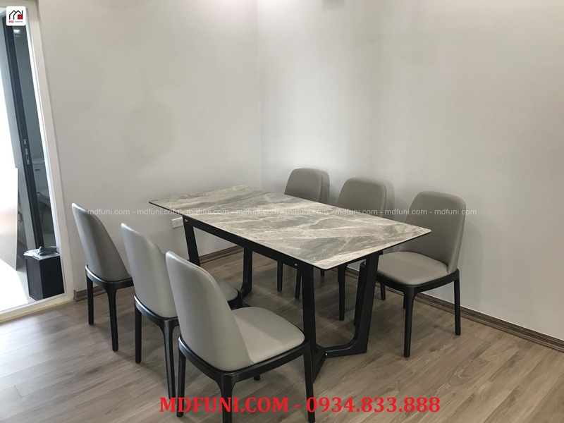 Bộ Bàn Ăn Thông Minh Mặt Đá T6620 # Kèm 6 Ghế 23 6620.10