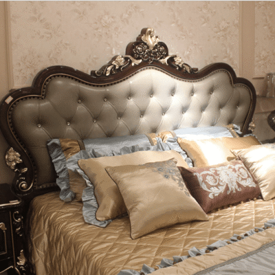 Giường ngủ gỗ màu nâu tân cổ điển G8823N 31 8823.12