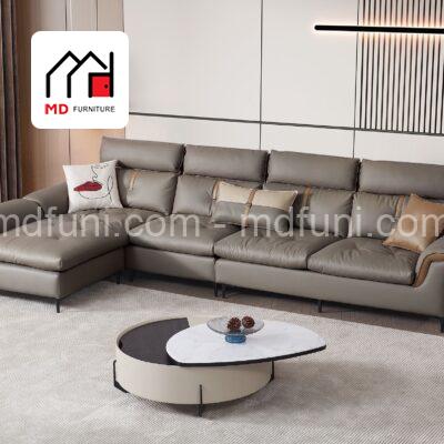 Sofa Góc L Bọc Vải Giả Da Nhập Khẩu MD-8905#