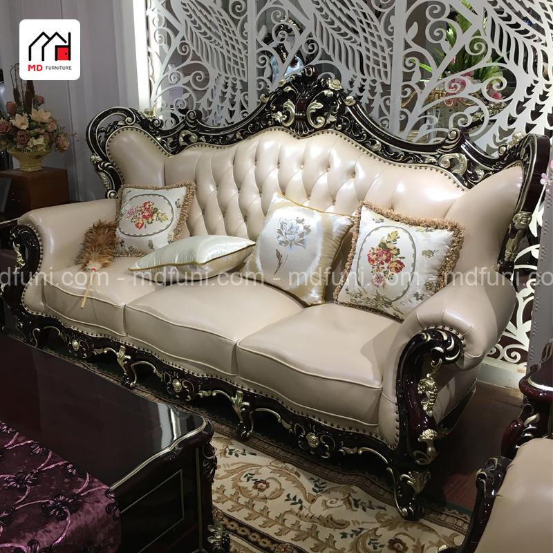 Sofa tân cổ điển da phong cách Pháp sang trọng SF-921# 19 921.1