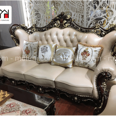 Sofa tân cổ điển da phong cách Pháp sang trọng SF-921# 37 921.7
