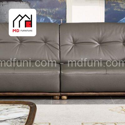 Bộ Sofa Gỗ Mun Da Bò Nhập Khẩu MD-H75# 10 H75.2