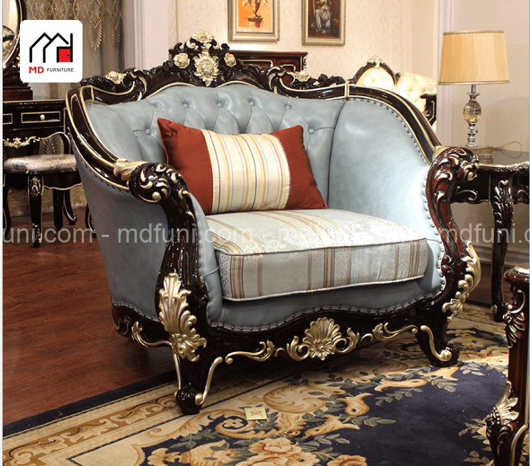 Bộ sofa da cao cấp phong cách tân cổ điển SF936N# 12 SF936.2