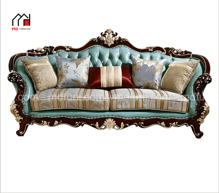 Bộ sofa da cao cấp phong cách tân cổ điển SF936N# 14 SF936.4