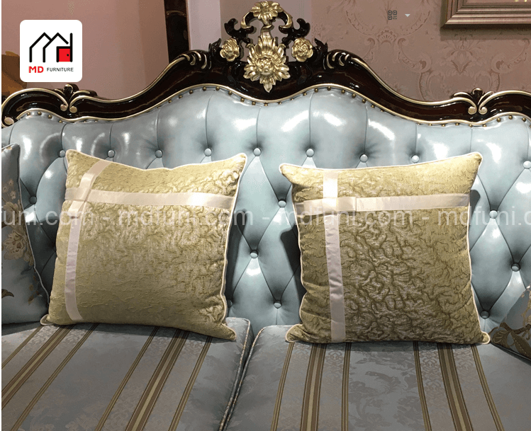Bộ sofa da cao cấp phong cách tân cổ điển SF936N# 17 SF936.8