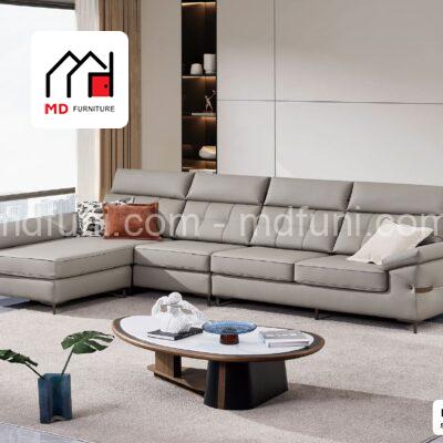 Sofa Góc L Bọc Vải Chống Xước Nhập Khẩu MD-6086# Có Chiếu Điều Hoà