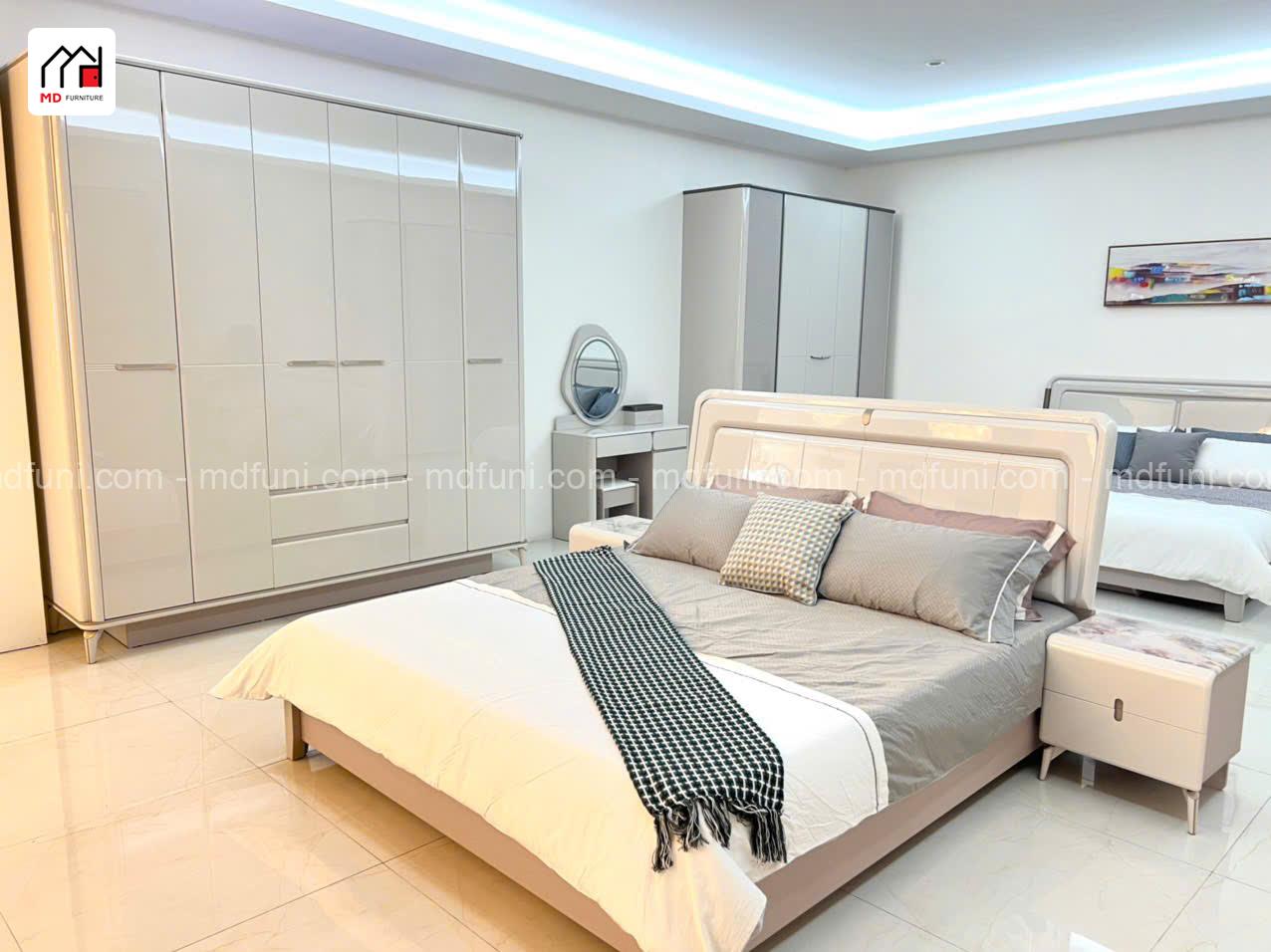 Bộ Giường Tủ Nhập Khẩu Hiện Đại MD-8907# 21 Bộ Giường Tủ Nhập Khẩu Hiện Đại MD-8907#