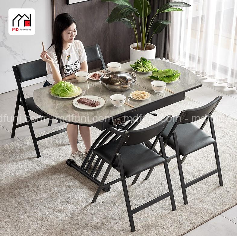 Bàn Ăn Nâng Hạ Có Bếp Từ MD-938# 18 938.5
