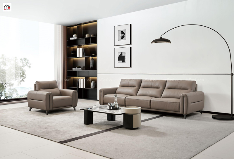 Sofa Văng Nhập Khẩu Bọc Da Bò MD-0508# Có Ghế Chỉnh Điện Hiện Đại 5 MD0508.2