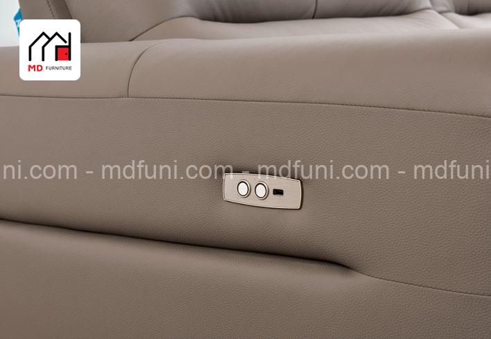 Sofa Văng Nhập Khẩu Bọc Da Bò MD-0508# Có Ghế Chỉnh Điện Hiện Đại 6 MD0508.4