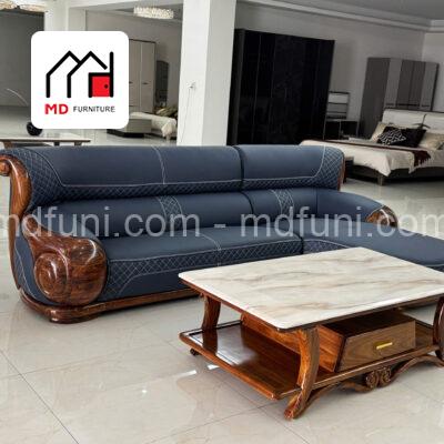 Sofa Da Bò Gỗ Mun Nhập Khẩu MD-39# 21 SOFA GO MUN DA BO H39 4