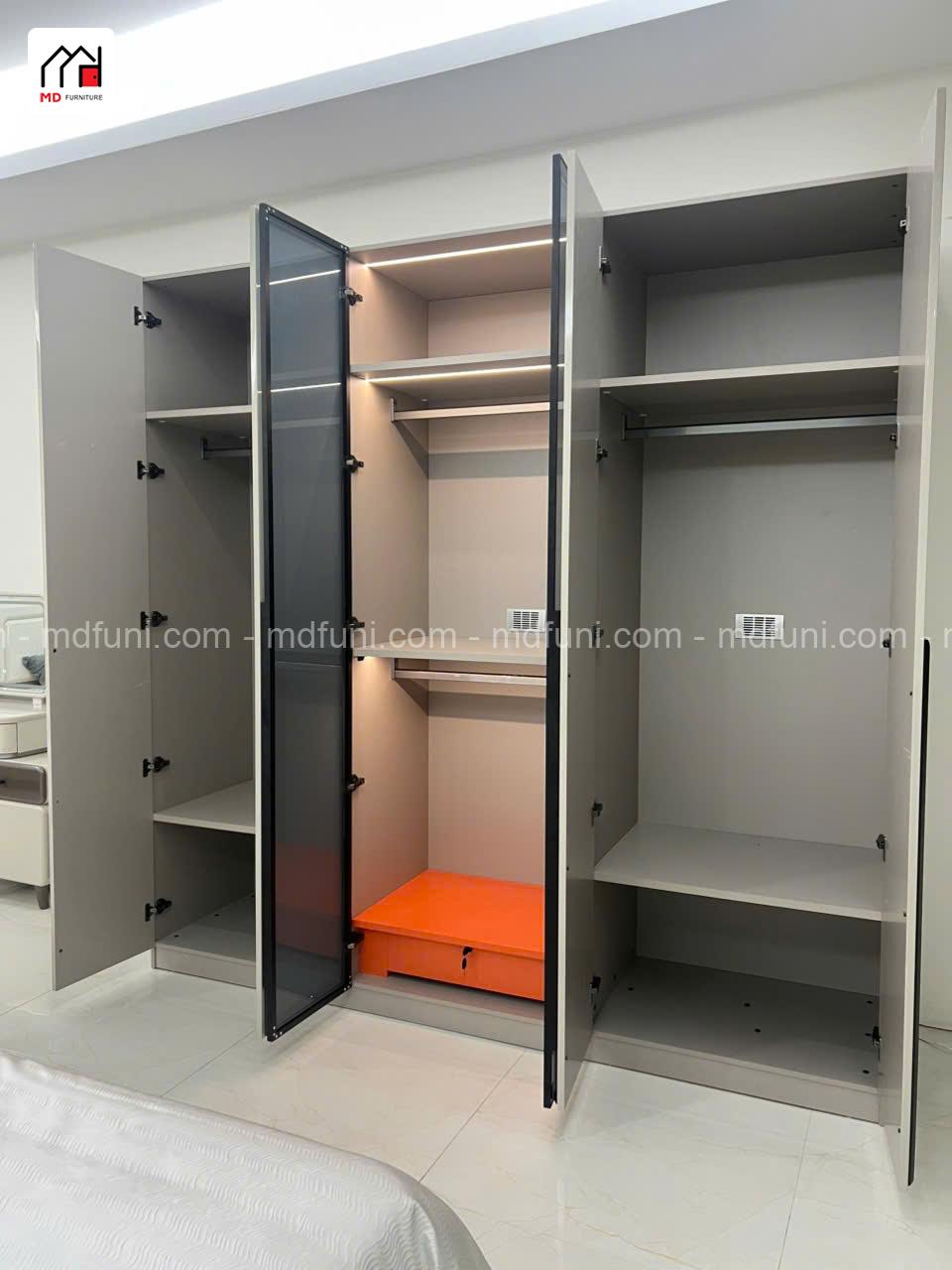 Combo Giường Tủ Nhập Khẩu MD-215#6C 7 Tu ao 215 6canh.2