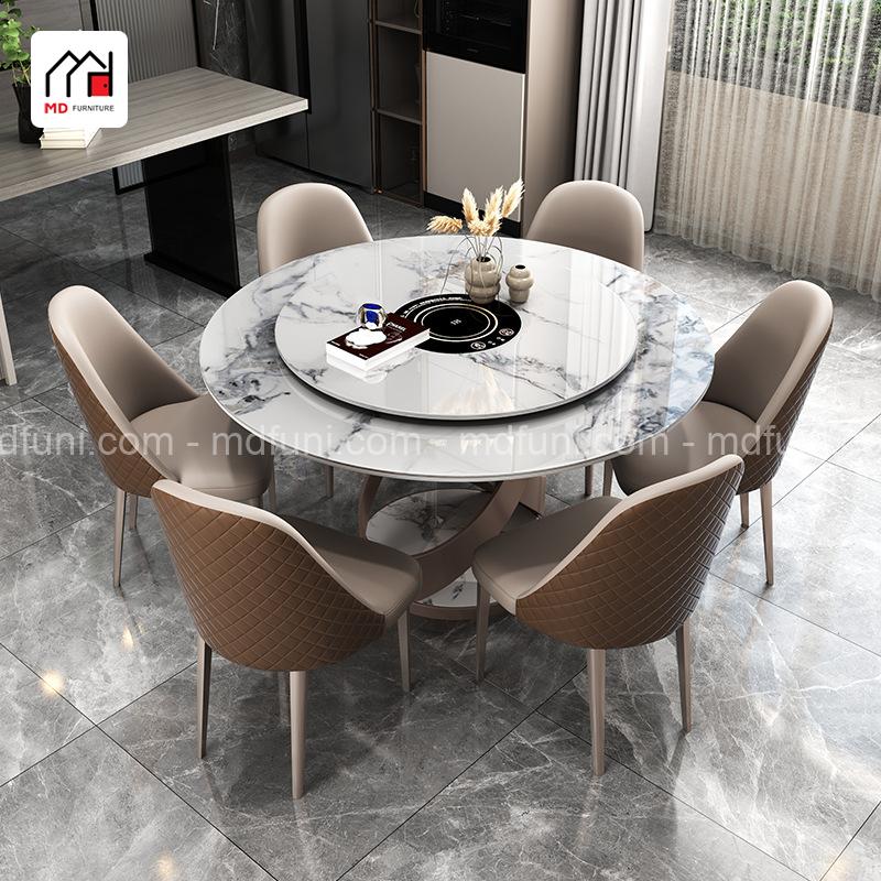 Bàn Ăn Thông Minh Có Bếp Từ CZ08# Mặt Đá Phiến Sang Trọng 14 CZ08.3