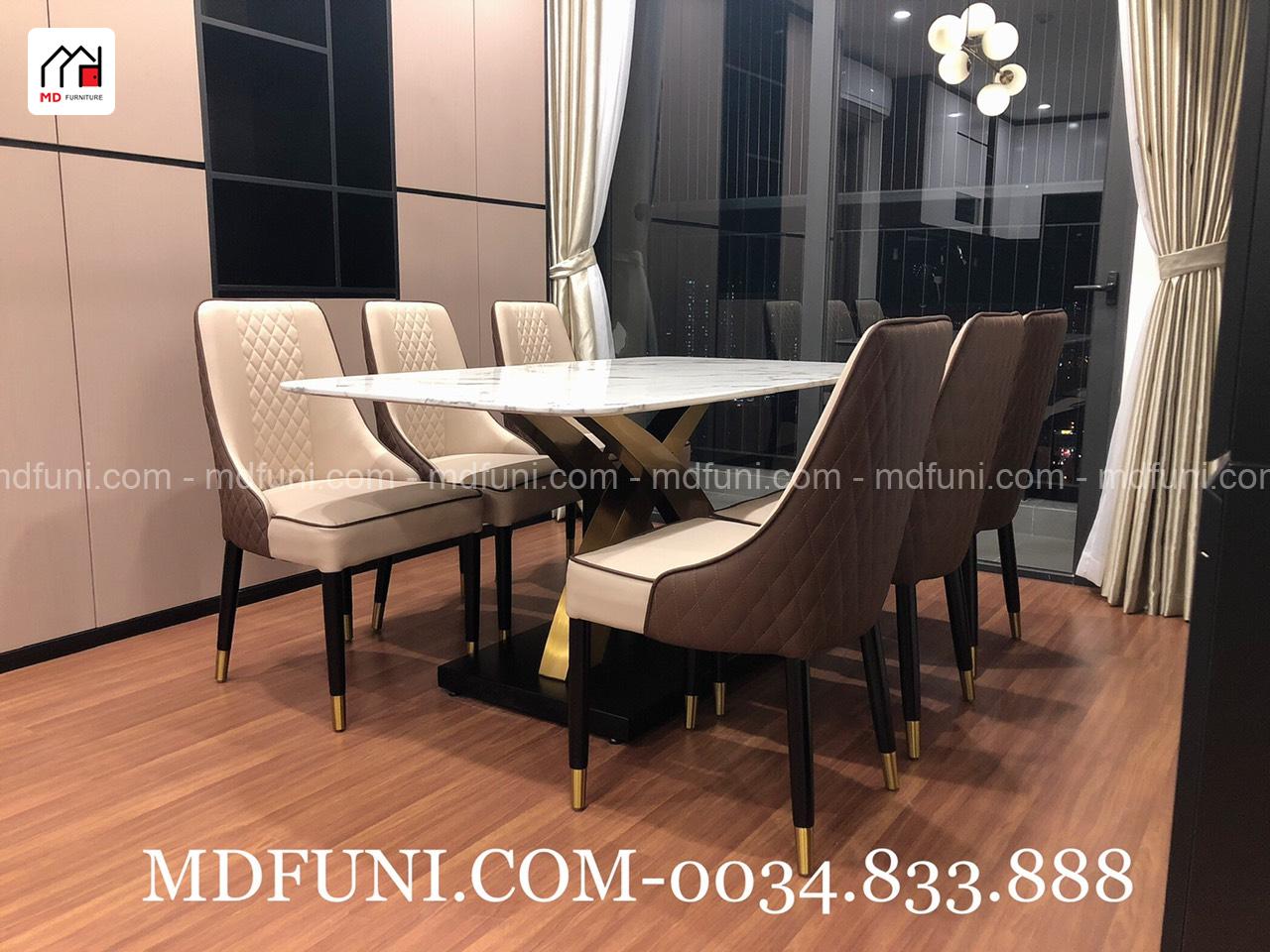 Bộ Bàn Ăn Mặt Đá Nhập Khẩu MD-999# 14 MD999...1