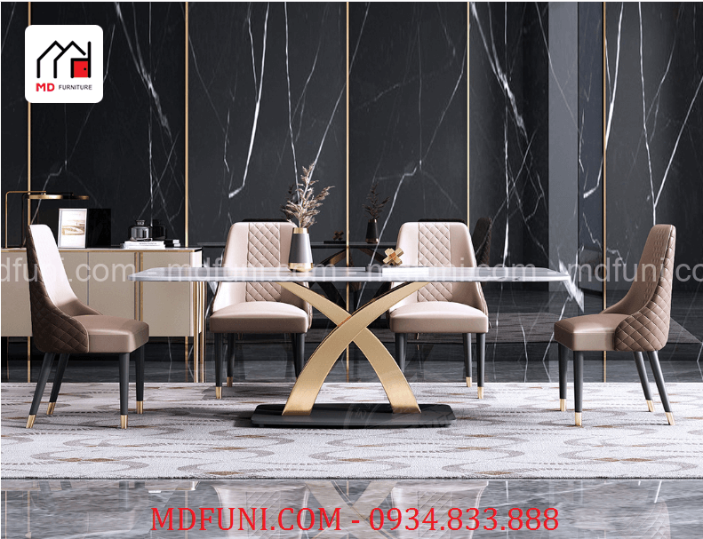 Bộ Bàn Ăn Mặt Đá Nhập Khẩu MD-999# 6 Untitled