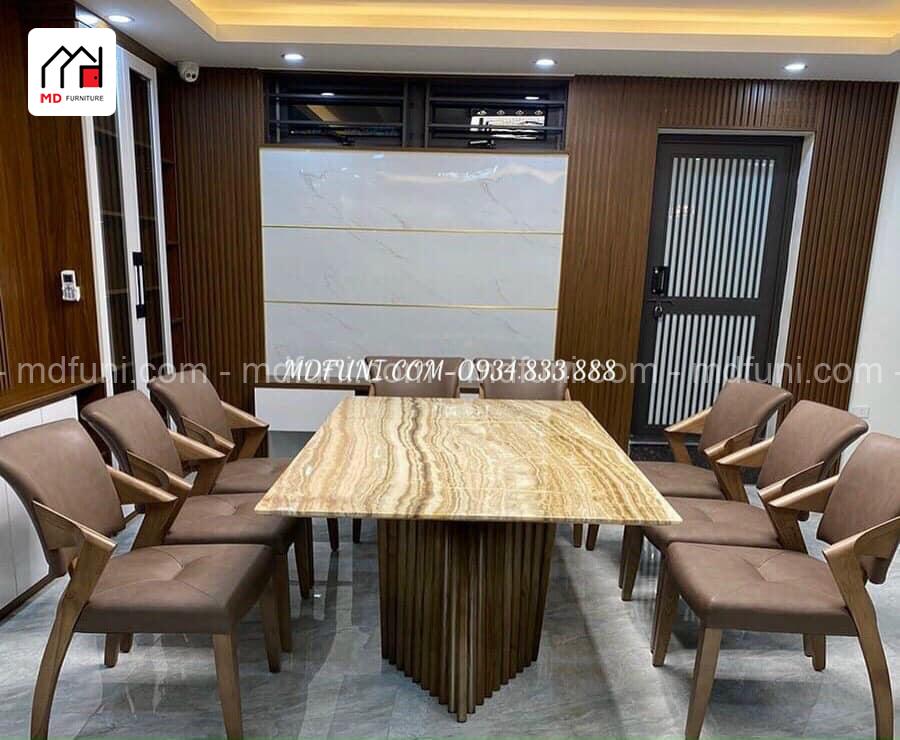 Ghế Bọc Da Cao Cấp Chân Gỗ Tự Nhiên Phong Cách Bắc Âu Hiện Đại MDC-040# 14 QF023...1