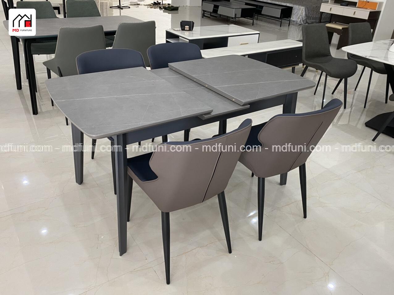 Bộ Bàn Ăn Thông Minh Mặt Đá Nhập Khẩu MD-008# (Kèm 6 Ghế Ăn ) 7 C008.3