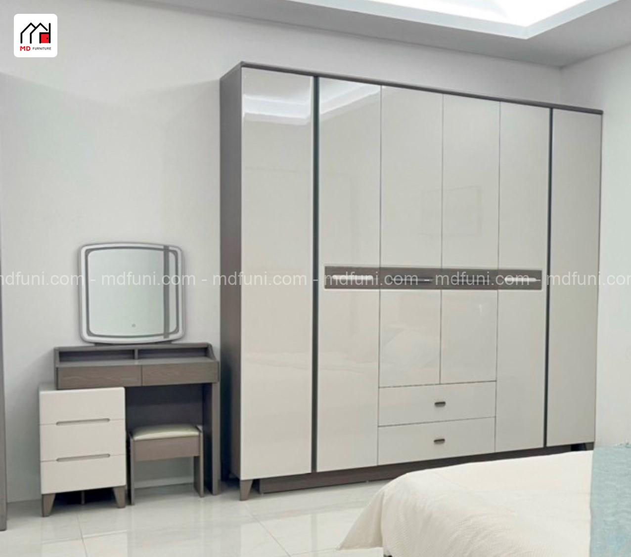 Combo Giường Tủ Bàn Trang Điểm Nhập Khẩu MD-2305#6C 9 GT2305.7