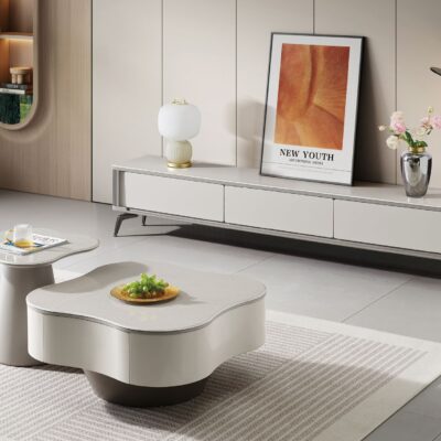 Bàn Trà Decor Sang Trọng Mặt Đá MD-48H#