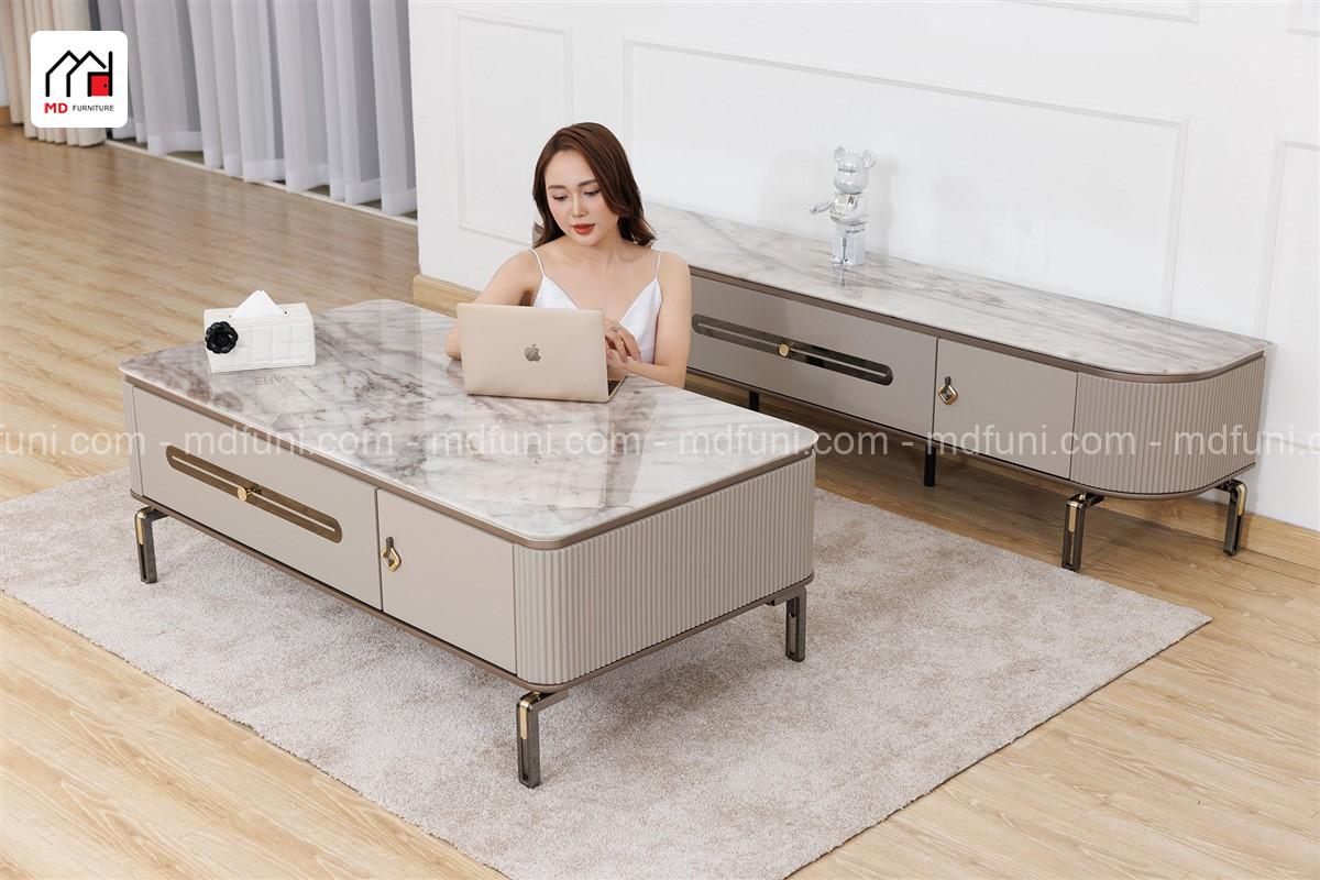 Bàn Trà Nhập Khẩu Mặt Đá Sang Trọng MD-103# 14 MD103.5