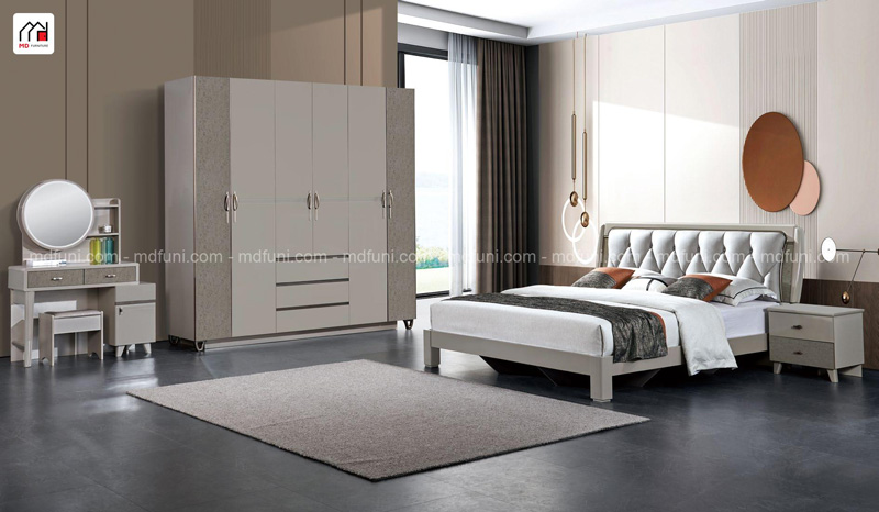 Bộ Giường Tủ Nhập Khẩu Hiện Đại Cao Cấp MD-519# 6 GT 517