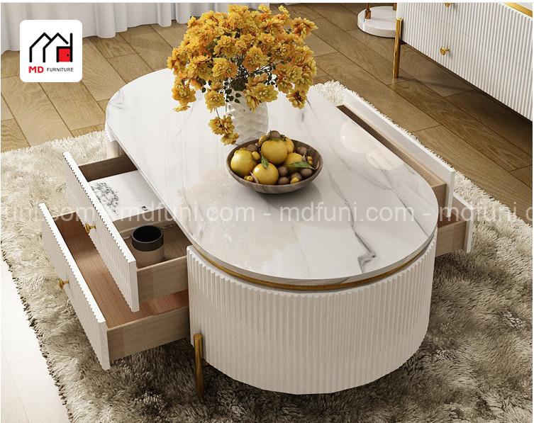 Bàn Trà Mặt Đá Luxury MD-661# 10 MD 66110