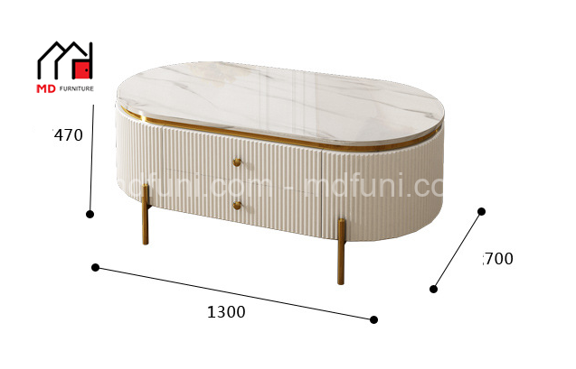 Bàn Trà Mặt Đá Luxury MD-661# 11 MD 66112