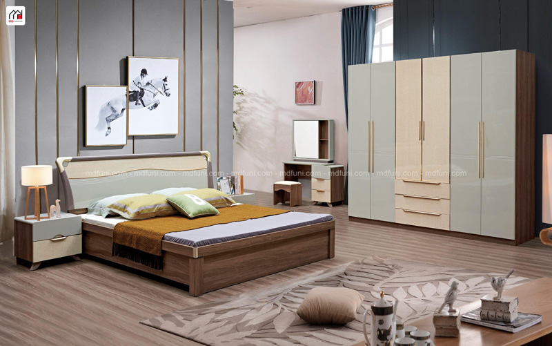 Bộ Giường Tủ Đẹp Nhập Khẩu MD-2266# 3 2266 scaled