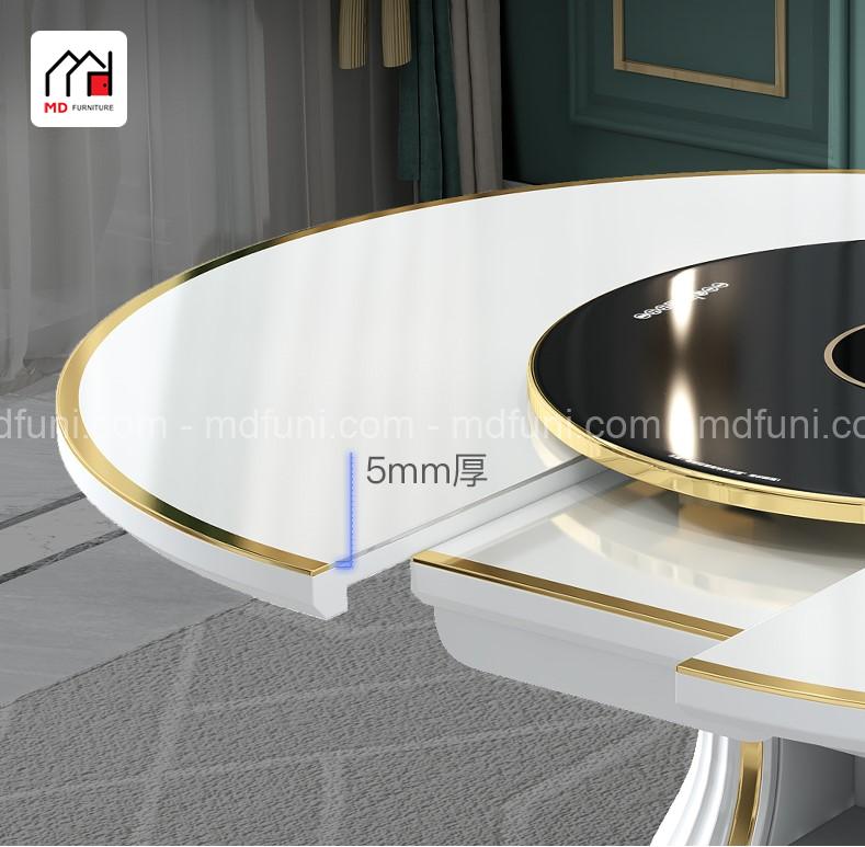 Bàn Ăn Thông Minh Luxury Mâm Xoay Bếp Từ MD-6567# 23 636.13