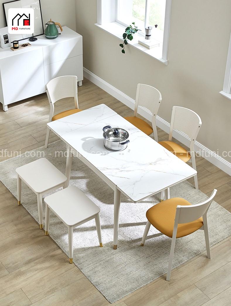 Bộ Bàn Ăn Thông Minh Bếp Từ Cỡ Nhỏ MD-1199# (kèm 4 ghế) 13 MD 11992