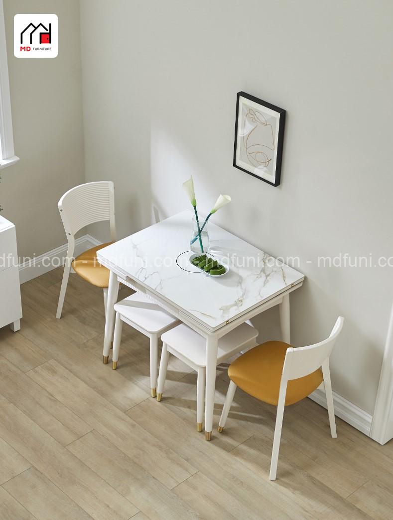 Bộ Bàn Ăn Thông Minh Bếp Từ Cỡ Nhỏ MD-1199# (kèm 4 ghế) 16 MD 11995