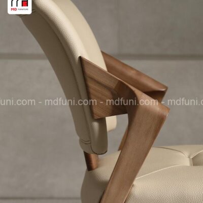 Ghế Bọc Da Cao Cấp Chân Gỗ Tự Nhiên Phong Cách Bắc Âu Hiện Đại MDC-040# 20 C040.2