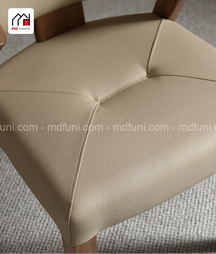 Ghế Bọc Da Cao Cấp Chân Gỗ Tự Nhiên Phong Cách Bắc Âu Hiện Đại MDC-040# 8 C040.6