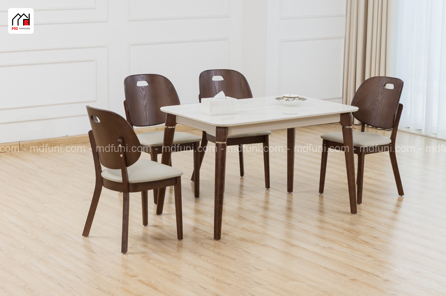 Bộ Bàn Ăn Mặt Đá Nhập Khẩu 4 Ghế MD-2511# 7 2511 2