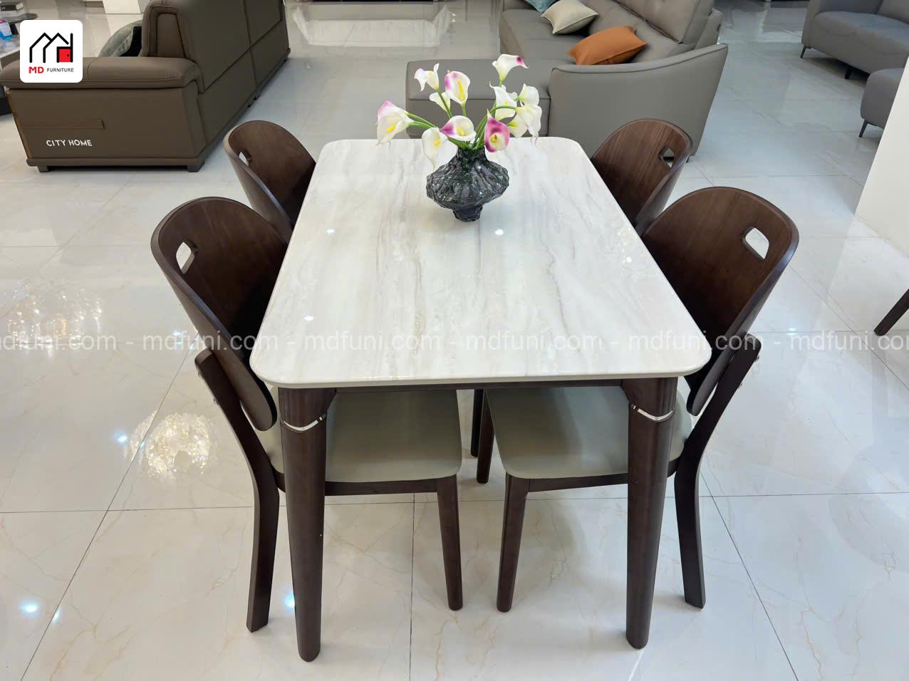 Bộ Bàn Ăn Mặt Đá Nhập Khẩu 4 Ghế MD-2511# 10 z6989470304706 df121fce23bdfa726e976791295b784f