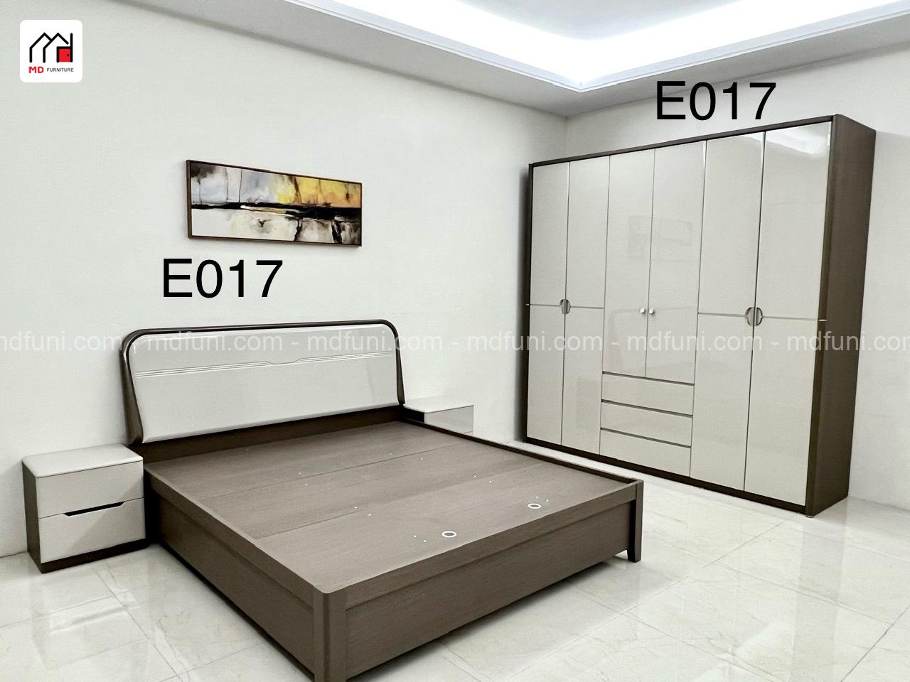 Bộ Giường Tủ MDE-017#6C Hiện Đại Nhập Khẩu 9 017.2