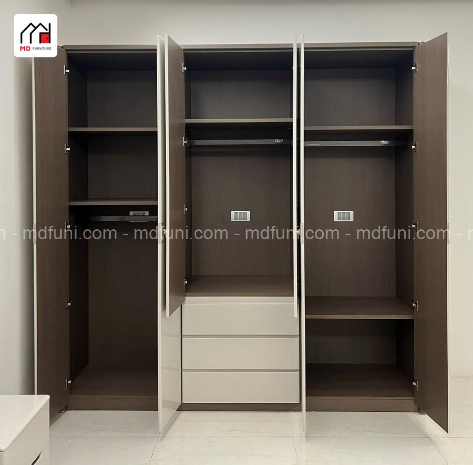 Bộ Giường Tủ MDE-017#6C Hiện Đại Nhập Khẩu 10 017.8