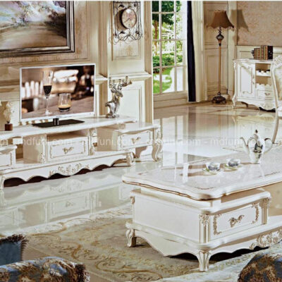 Sofa Tân Cổ Điển Gỗ Sồi Bọc Vải Nỉ Nhập Khẩu MD-6001# 7 Ban tra tan co dien H1301 trang
