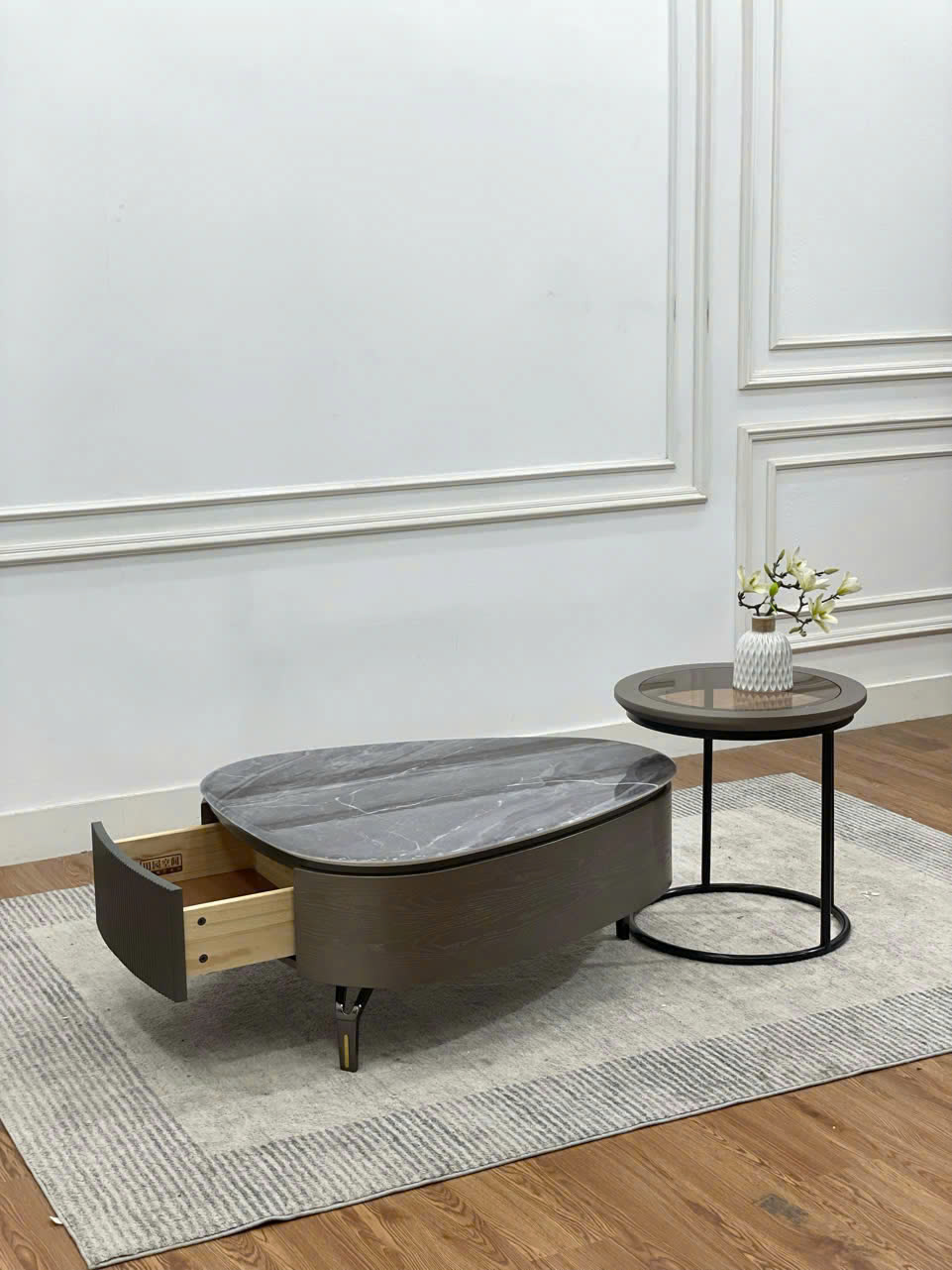 Bàn Trà Đôi Decor Nhập Khẩu MD-725# 26 Ban tra doi MD 725.2