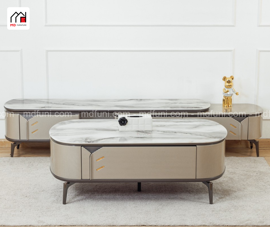 Bàn Trà Mặt Đá Nhập Khẩu Hiện Đại MD-37#