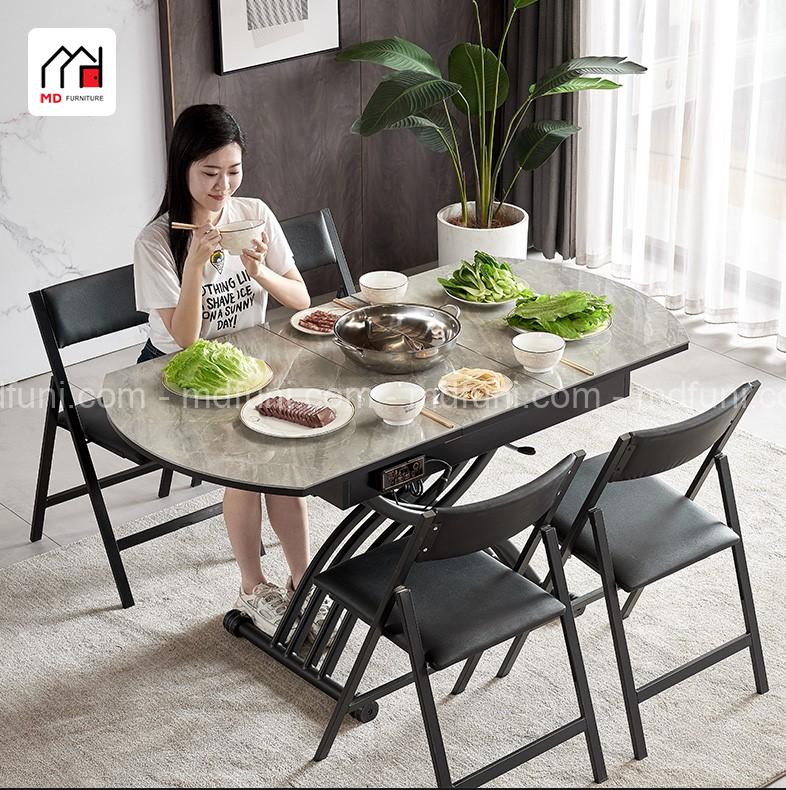 Bàn Ăn Thông Minh Nâng Hạ Độ Cao Có Bếp Từ MD-938#