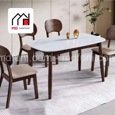 Bộ Bàn Ăn Mặt Đá 4 Ghế Nhỏ Gọn MD-09# 12 A09