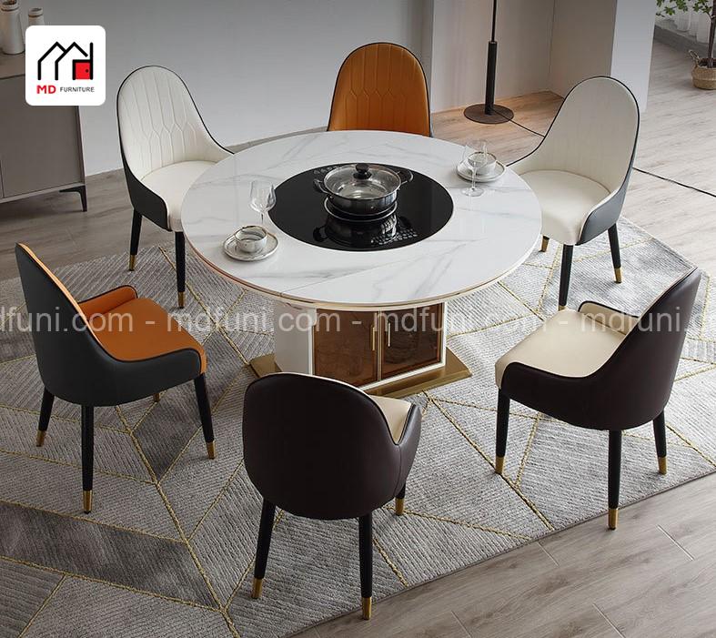 Bàn Ăn Thông Minh Mâm Xoay Bếp Từ Nhập Khẩu MD-210# 27 Bàn Ăn Thông Minh Mâm Xoay Bếp Từ Nhập Khẩu MD-210#