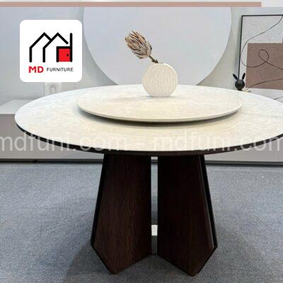 Bàn Ăn Tròn Mâm Xoay Nhập Khẩu MD-8865#