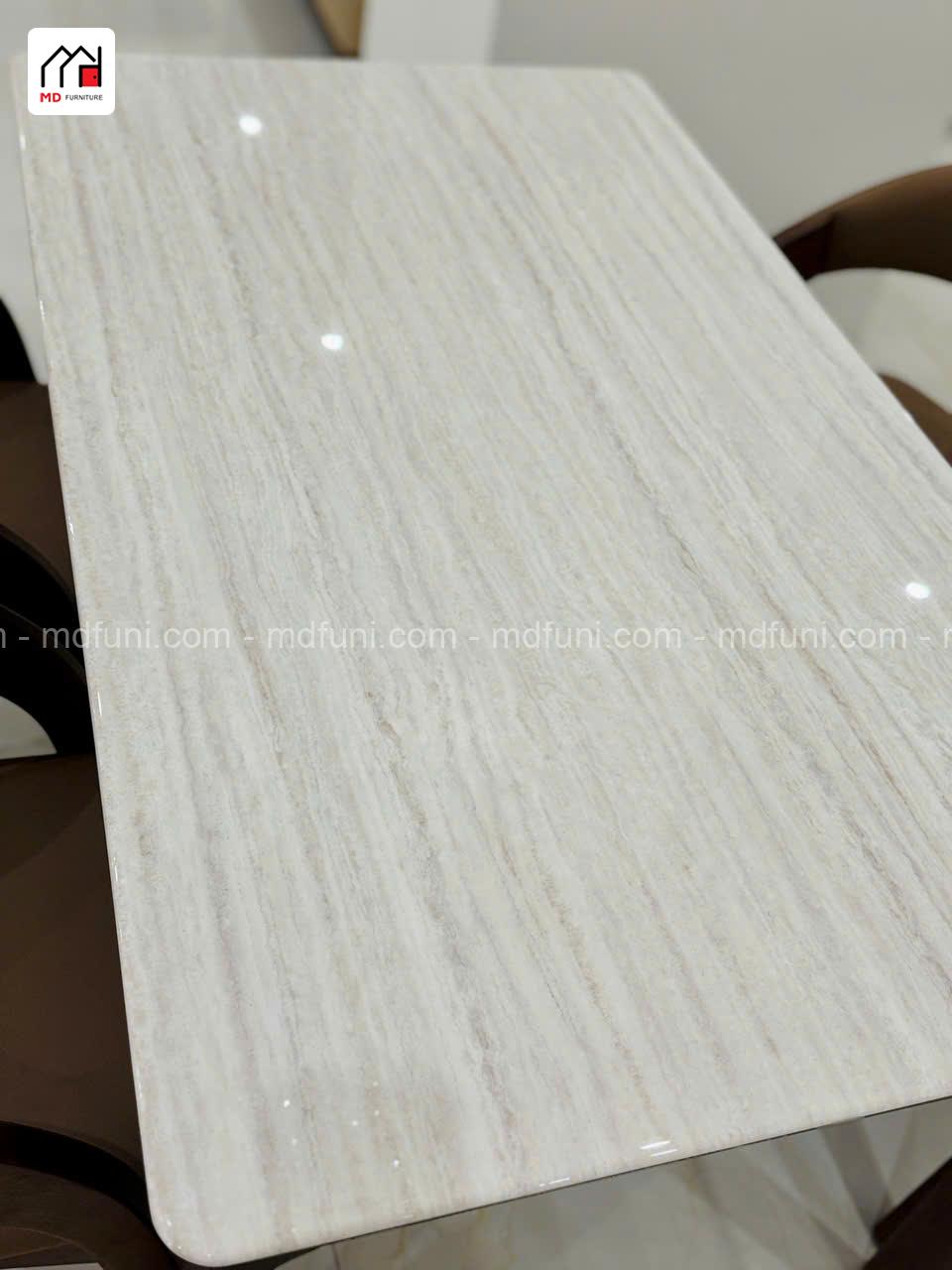 Bộ Bàn Ăn Nhập Khẩu Mặt Đá Tự Nhiên MD-2632# 14 2632 – Ban an da vi tinh 1m4 6 ghe 1